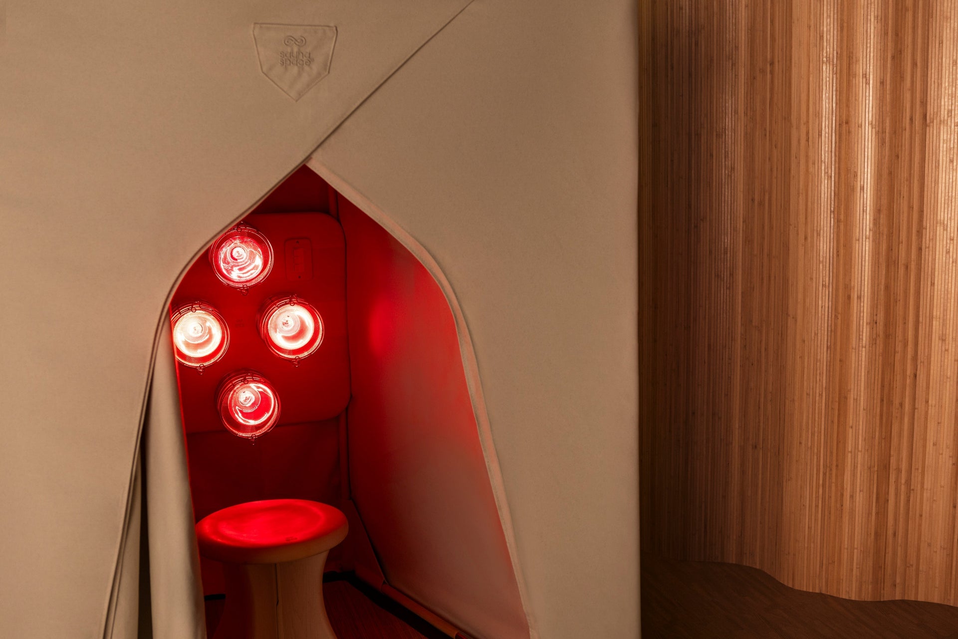 SaunaSpace PureLayer Essentials Bundle in FireLight Sauna