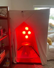 Interior photo of a FireLight Sauna from a Customer Review