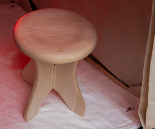 SaunaSpace PureLayer Mat Cover Towel installed on FireLight Sauna Grounding Mat - top view