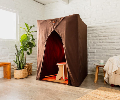 SaunaSpace FireLight Sauna Enclosure Kit - Dark Chocolate