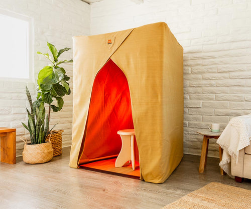 SaunaSpace FireLight Sauna Enclosure Kit - Hand-Dyed Turmeric