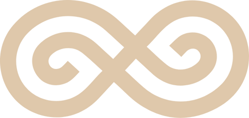 SaunaSpace Logo Mark in beige color
