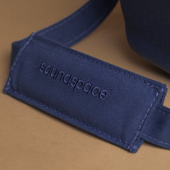 SaunaSpace Travel Soft Case for Glow Infrared Therapy Light - Indigo - close-up of strap
