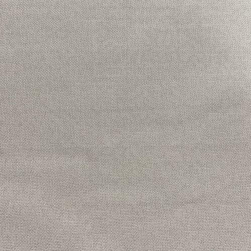Close-up of SaunaSpace Organic Shielding Fabric - Opaque (per yard) by SaunaSpace, in light grey GOTS-certified organic cotton, featuring an even weave and a subtle silver sheen.