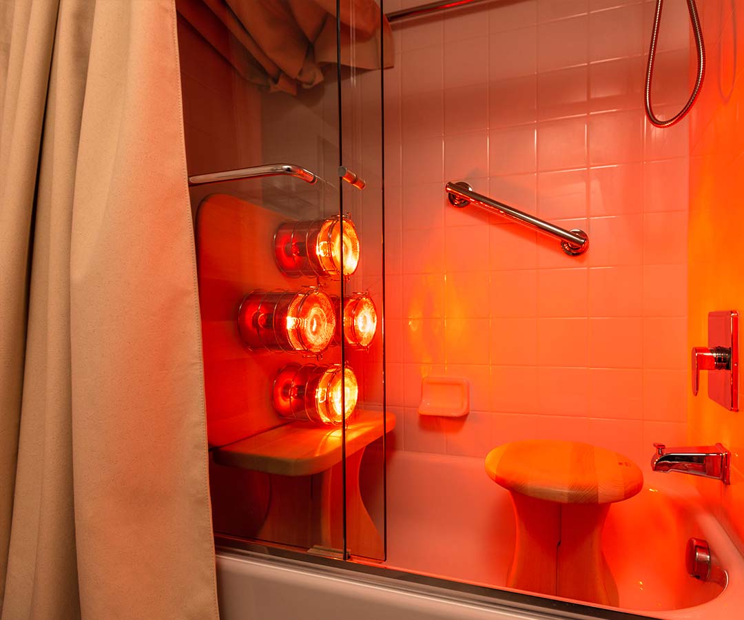 Shower Sauna Conversion Kit - Side View