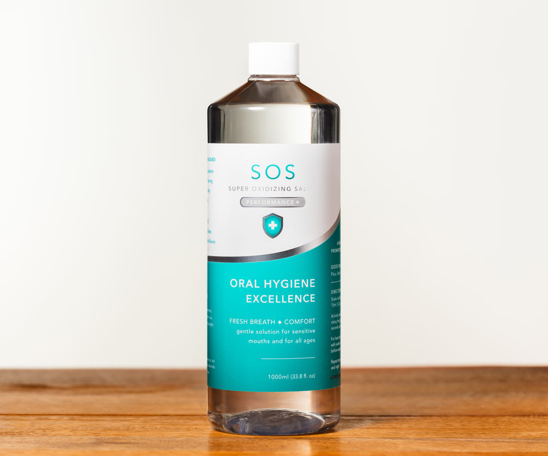 Super Oxidizing Saline Mouthwash - 33.8 oz