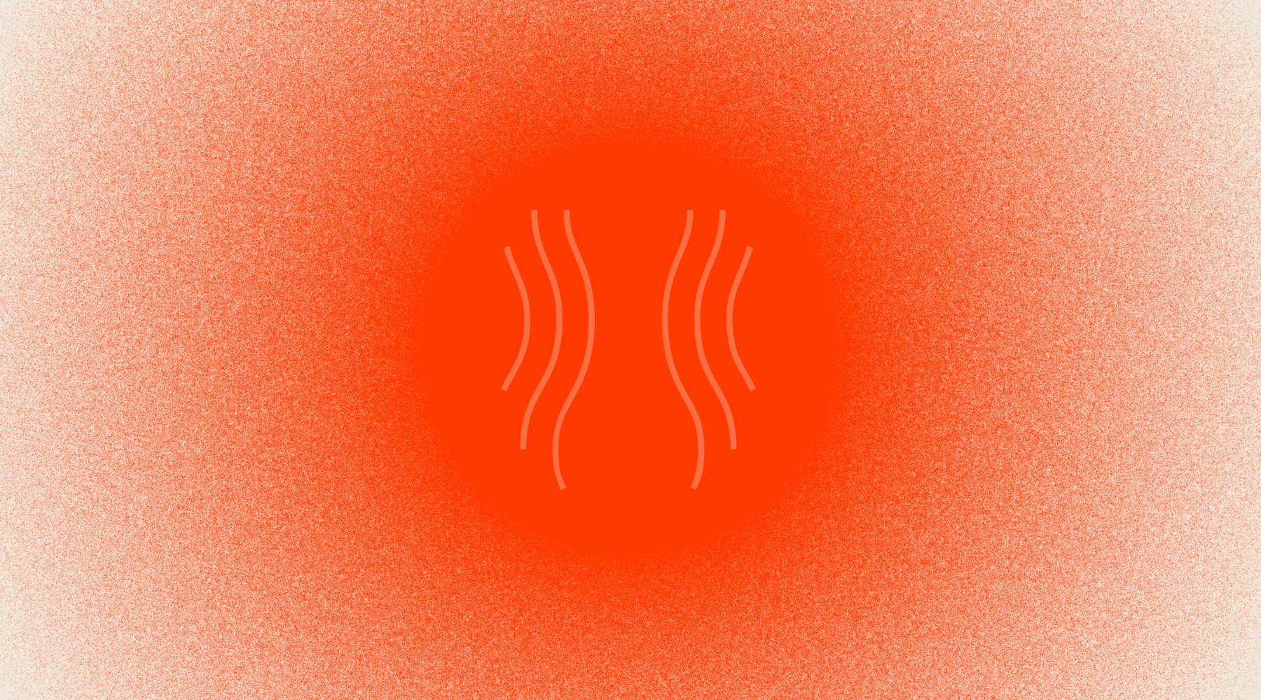 Weight Loss icon of vertical curvy lines of silhouette of torso in front of circular red light gradient
