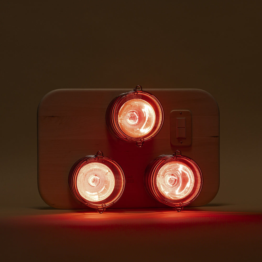 SaunaSpace FireLight Hearth Infrared Sauna Panel — Trio