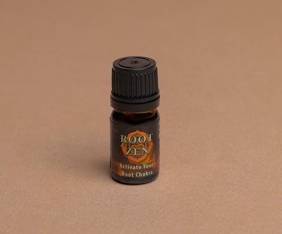 Mitozen Root Zen essential oil blend, 5 mL bottle, to activate your root chakra