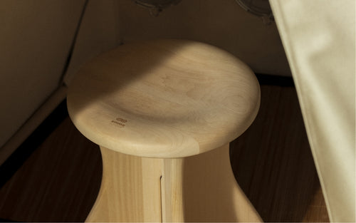 Close-up of Sauna Stool inside FireLight Infrared Sauna
