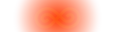 SaunaSpace logo mark that is faded with red glow on transparent background